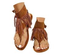 Sandali Donna Piatti Estate Boemia un Vecchio Stile Greco Infradito da Spiaggia Clacchette Confortevoli Scarpe Ortopediche con Cordini Sandali Gladiatore Donna Estate per Spiaggia Vacanze e Quotidiane