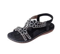 Sandali Donna Refresh Sandalo Estivo Donna Sandals Eleganti Bohémien con Supporto Plantare e Cinturino Elastico Caviglia per Spiaggia Estate Casual a Feminina Piscina