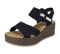 Rieker Sandali Zeppa Piatta Platform Con Chiusura A Strappo - 69450