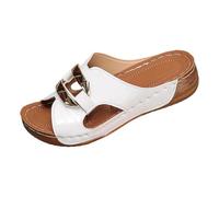 Sandali Donna Sandali Donna Estive Scarpe Con Zeppa Pelle Zeppe Eleganti Espadrillas Neri Estivi Comodi Plateau Nere Ciabatte Infradito 38 Confort Sandalo Comodo Bassi Ortopedici Pianta Larga Wide