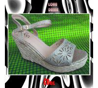 Sandali Donna SCARPE Zeppa Spago Tacchi alti 10 Zatteroni Espadrillas Corda VV