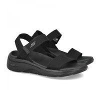 Sandali Donna Skechers Arch Fit Nere con Strappo Supporto Arco Plantare Go Walk