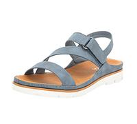 Sandali Donna Trekking Estive Scarpe Aperte Sandali da donna Nuovo modello romani tinta unita semplici Scarpe comode antiscivolo piatte grandi Ciabattine Estive Pianta (Blue 37)