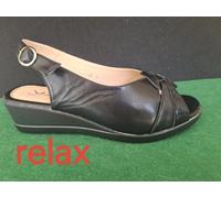 SANDALI DONNA ZEPPA BASSA pelle pu regolabili 35 a 41 linea comoda tipo melluso