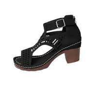 Sandali e ciabatte da donna 2026 Arch Fit Support fascite plantare ortopedici sandali con zeppa estivi da spiaggia comodi imbottiti comodi da passeggio slip on pantofole scarpe, Nero , 39.5 EU