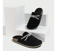 Sandali e ciabatte da sposa bohémien con motivo a sughero e tacco micro, adatti per l'uso quotidiano, piatti, sabot, autunno e inverno nuovi EUR35,EUR36,EUR37,EUR38,EUR39,EUR40,EUR41,EUR42,EUR43