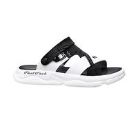 Sandali e pantofole da uomo estate 2023 nuovi sandali e pantofole casual sport cuscino scarpe da spiaggia sandali da uomo vestibilità rilassata, Nero , 6.5 UK XX-Narrow