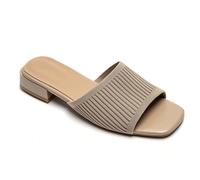 Sandali e talon carré ouvert avec bande large texturée - Stile chic e minimalista Stile affermativo con sandali talon carré, parfait pour une allure à la fois élégante et décontractée. Il loro design