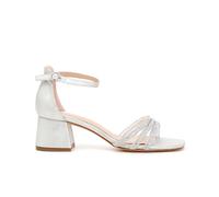 Sandali eleganti Cafè Noir LB9150 argento con strass tacco 5 cm List €89,99 -20%