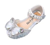 Sandali Eleganti da Bambina 2026 Pantofole con Paillettes e Perla Ciabatte Inserzioni in Pizzo Sandalo Tacco a Zeppa Bassa Infradito Suola Morbidi Scarpe con Punta Chiusa Sandals per Cerimonia