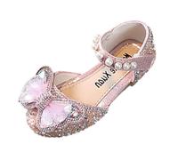 Sandali Eleganti da Bambina 2026 Pantofole con Paillettes e Perla Ciabatte Inserzioni in Pizzo Sandalo Tacco a Zeppa Bassa Infradito Suola Morbidi Scarpe con Punta Chiusa Sandals per Cerimonia