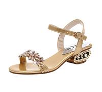 Sandali Eleganti Donna Cerimonia Trekking Per i sandali delle donne di della Boemia di estate delle donne modo Da Camminata Donna Sandals & Slides (Gold 38)