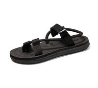 Sandali Estivi Alluce Valgo, Sandali da Uomo con Cinturino Incrociato Regolabile E Supporto Plantare per Alluce Valgo, Infradito Casual Antiscivolo con Clip Correzione del Piede, Festa(Black,43 EU)