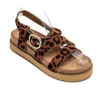 Sandali estivi casual con stampa leopardata e suola spessa È uno stile moderno e una silhouette moderna. È uno stile moderno. È un bel pezzo di torta e si adatta perfettamente a lungo. elles' ajustent