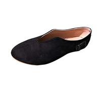 Sandali estivi da donna, comodi, con punta aperta, suola morbida, sandali leggeri, antiscivolo, eleganti, scarpe estive con plantare morbido, comode da spiaggia, Nero , 36 EU