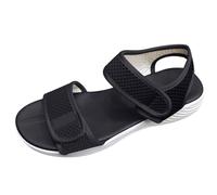 Sandali estivi da donna, comodi, ortopedici, per lo sport, antiscivolo, per il tempo libero, da trekking, da spiaggia, da spiaggia, Nero , 38 EU