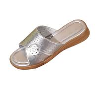 Sandali estivi da donna con plateau, pantofole da bagno, spiaggia, per interni ed esterni, traspiranti, comode infradito, scarpe piatte a piedi nudi con suola morbida, per tutti i giorni, all'aperto