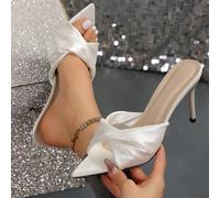 Sandali estivi da donna con tacco fine antiscivolo, moda super calda versatile in stile da fata, eleganti tacchi alti francesi adatti per appuntamenti, incontri, pendolarismo, lavoro, banchetti, feste