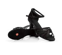 Sandali estivi da donna eleganti, scarpe da ballo da donna latine, traspiranti, classici, tacchi a spillo, scarpe alte alla moda, scarpe da sera comode da donna, Nero , 38 EU
