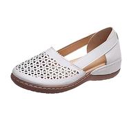 Sandali Estivi da Donna Piatti Vintage Comfort Sport con Punta Chiusa Rotonda, Scarpe Cave Antiscivolo Eleganti Bohemia per Ragazza Spiaggia