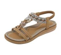 Sandali estivi da donna UK 2026, sandali larghi con supporto ortopedico per arco plantare, piattaforma aperta, cinturino alla caviglia, scarpe casual estive da spiaggia, F1 Giallo, 37.5 EU