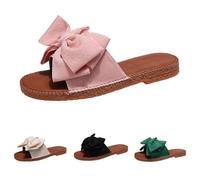 Sandali estivi da donna, vintage, da spiaggia, traspiranti, casual, con fiocco, antiscivolo, per attività all'aria aperta, ultra morbidi, eleganti e vintage, Colore: rosso, 40 EU