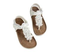 Sandali estivi da ragazza per un comodo utilizzo, design ideale per tutti i giorni, tempo libero, occasioni formali, leggeri pratici, perfetti per bambini attivi, bianco, 33.5 EU Larga
