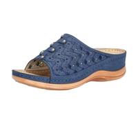 Sandali Estivi Donna Ortopediche Casual Ciabatte Antiscivolo Gomma Suole Morbida Platform Slippers Aperte Comodi Sandals Supporto Arco Pantofole Sportivi Camminata Scarpe per Spiaggia Piscina Hotel