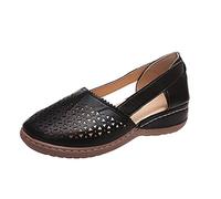 Sandali Estivi Donna Piatti Vintage con Punta Chiusa Rotonda - Scarpe Cave Antiscivolo Comfort per Sport, Casual, Eleganti - Bohemia Ragazza Spiaggia