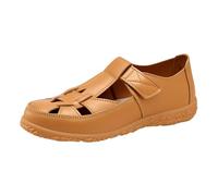 Sandali estivi leggeri, ortopedici, comodi, da donna, sportivi, in gomma, chiusi, estivi, leggeri per viaggi, escursioni, giallo., 40 EU