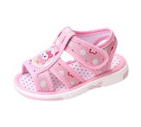 Sandali estivi per bambini, comodi, traspiranti, antiscivolo, con punta piatta, morbidi e leggeri, per attività all'aperto, taglia 19-24, Colore: rosa., 23 EU