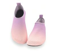 Sandali estivi per bambini da spiaggia, scarpe da spiaggia, acqua e trekking leggere e traspiranti, con suola morbida, fondo in gradiente viola, scarpe con calzino elastico per ragazzi/ragazze EUR22-2