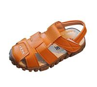 Sandali estivi per imparare a camminare per bambini, per attività all'aperto, da spiaggia, da bambina, piatti, senza tacco, comodi e traspiranti, in pelle opaca, delicati sulla pelle, per il tempo
