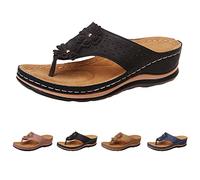 Sandali estivi per le donne Estate Moda Camoscio Mezza Avvolto Punta chiusa Suola Morbida Strappy Tacco Piatto Sandali Casual Vacanze Shopping Parchi Campeggio Viaggi Fotografici Scarpe traspiranti