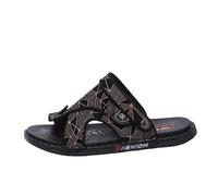 Sandali Estivi Slip-on, Sandali da Spiaggia Comodi da Uomo con Supporto Plantare E Correzione Dell'alluce Valgo, Infradito Piatte con Punta Ad Anello E Correzione Morbida del Piede(Gold,45 EU)