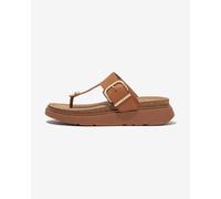 Sandali FitFlop Gen-FF Buckle Leather Toe-Post marrone chiaro donna - 41