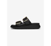 Fitflop Gen Ff Buckle Tumbled Leather Sandals Nero EU 37 Donna