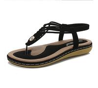 Sandali for Piedi con Fascite Plantare da Donna, Ciabatte Ortopediche Donna con Supporto for Arco (Color : Black, Size : 39.5 EU)
