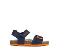 Geox Bambino J Ghita Boy B Sandal, Navy Dk Orange, 28 EU