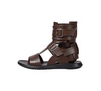 Sandali Gladiatore Uomo Fibbie Multiple Cinturino Caviglia Antiscivolo