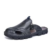 Sandali Gomma Uomo Sandalo Aperto Uomo Baotou Outer Hollowing Beach Big Size Stitching Slippers Pantofole Trekking Zoccoli Estive