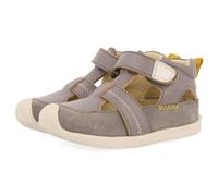 Sandali Grigi in Pelle Stile CANGREJERAS con Accenti di Colore per Bebè SLLOVE