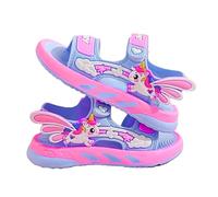 Sandali Impermeabili per Bambini Unicorno SuperEroi, Chiusura a Strappo, Suola ergonomica Antiscivolo (pink, Sistema Taglie Calzature EU, Bambino Piccolo (2-5 anni), Numero (range), Media, 29.5, 30)