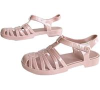 Sandali in gomma da donna,sandali in plastica unisex,scarpe classiche con fibbia trasparente da donna,scarpe da spiaggia in cristallo (Sandalen6,40EU)