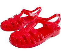 Sandali in gomma da donna,sandali in plastica unisex,scarpe classiche con fibbia trasparente da donna,scarpe da spiaggia in cristallo (Sandalen5,38EU)