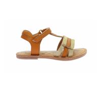 Sandali in pelle con chiusura in velcro Diamanto Marrone 29