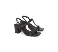 Tommy Hilfiger Donna Sandali Leather Block Heel con Tacco, Nero (Black), 41
