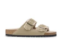 Sandali in pelle scamosciata e pelliccia Birkenstock Arizona Shearling Beige 38