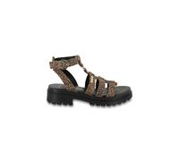 Sandali in pelle Toboleo, suola spessa Marrone 38