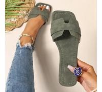 Sandali infradito con logo H nuovi per la primavera/estate, sandali infradito casual alla moda, comode ciabatte infradito piatte da romana, sandali con design intrecciato a chiave del deserto consigli